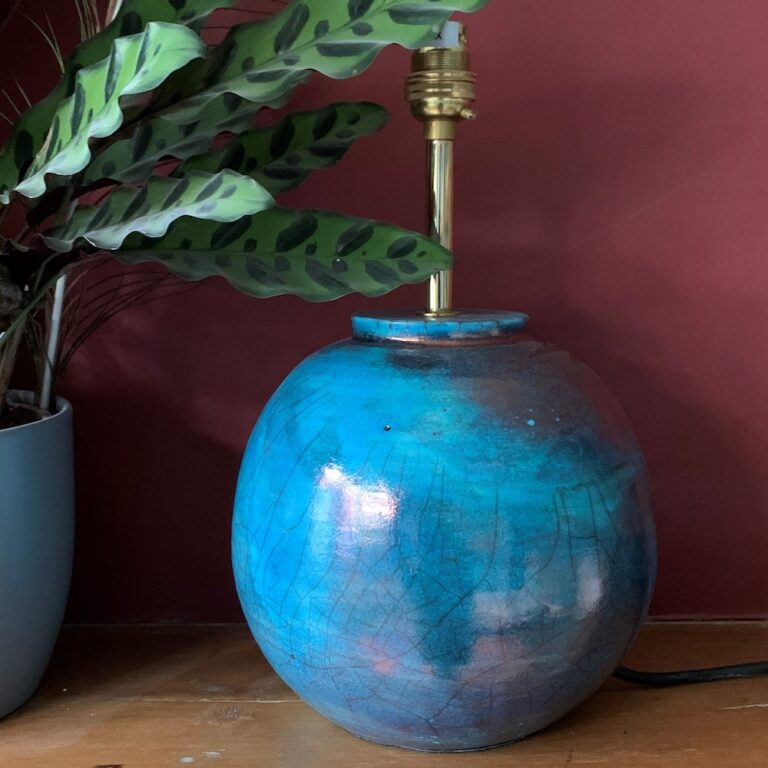 Round green copper lampbase